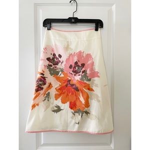 Ann Taylor Floral Skirt, 10, VGUC